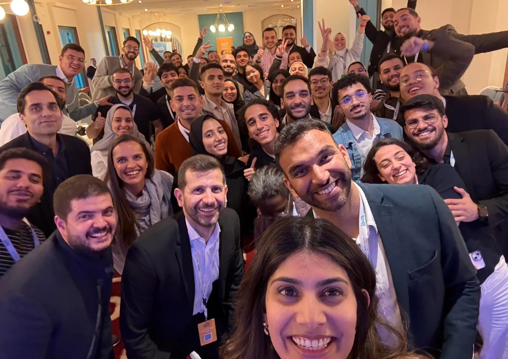 Youth Impact Studio participants together at the El Gouna bootcamp