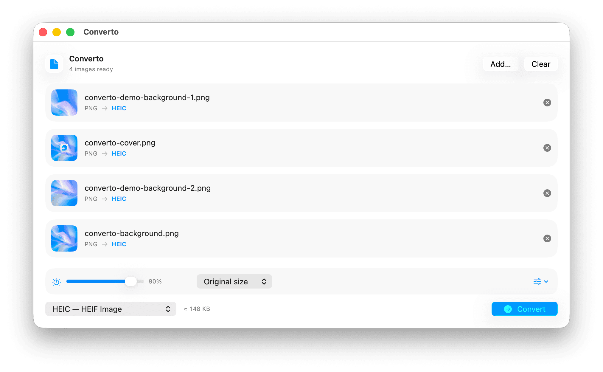 Converto batch conversion demo