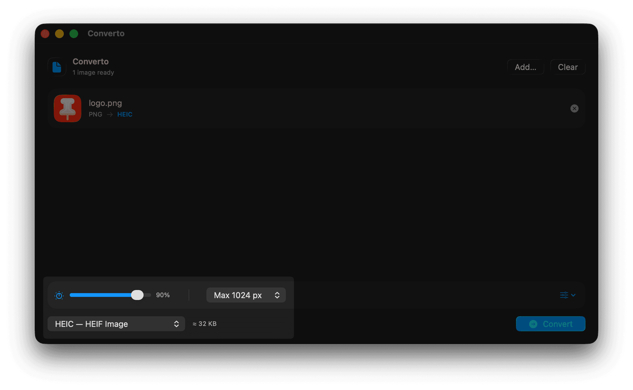 Converto presets demo