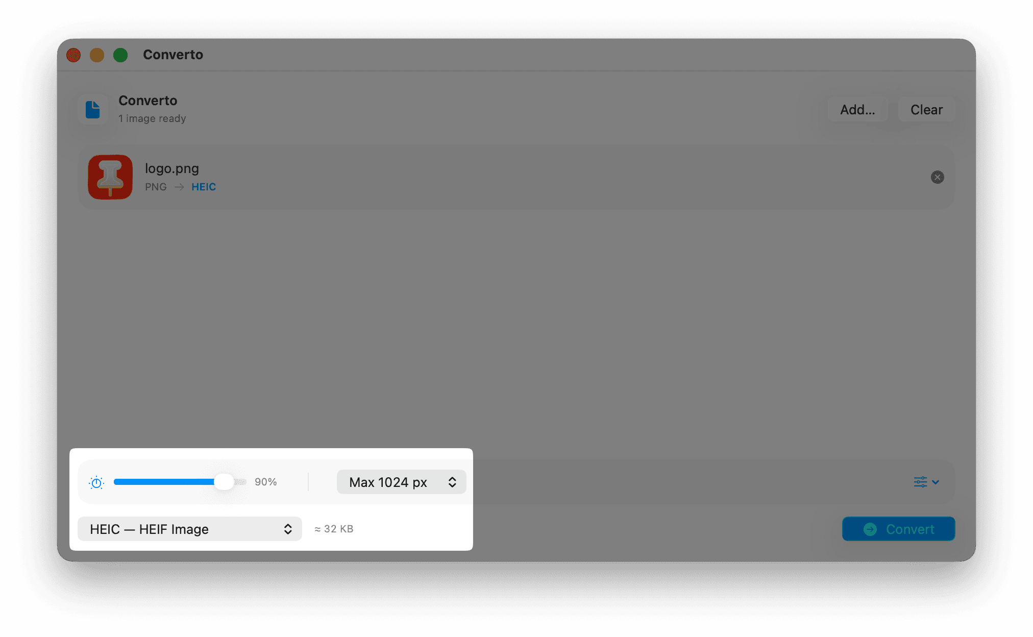 Converto presets demo
