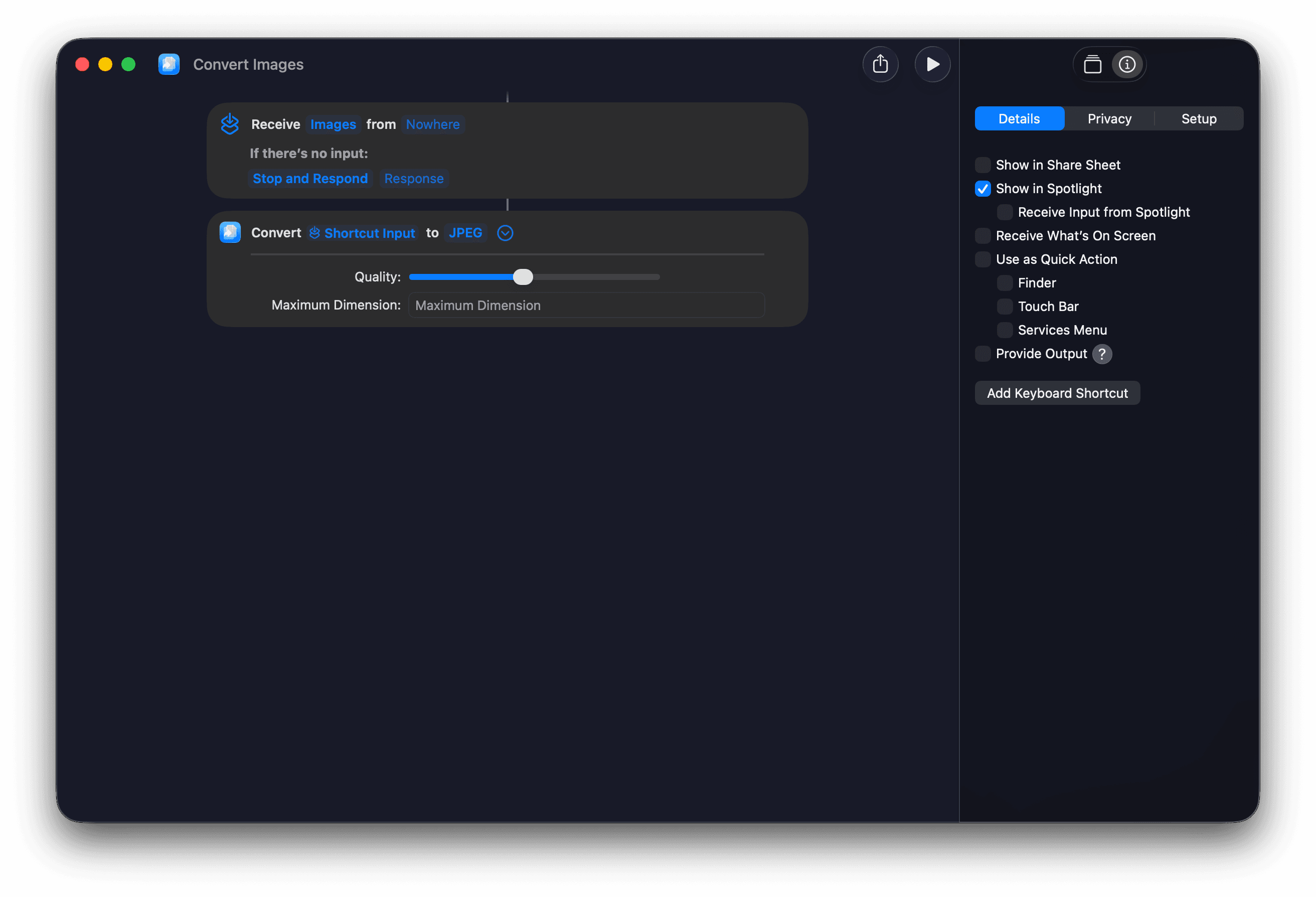 Converto Siri and Shortcuts demo