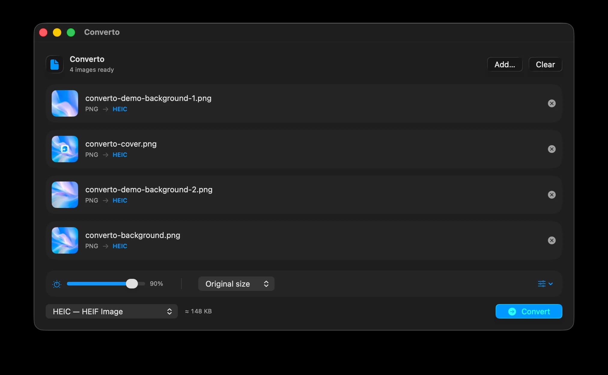 Converto batch conversion demo