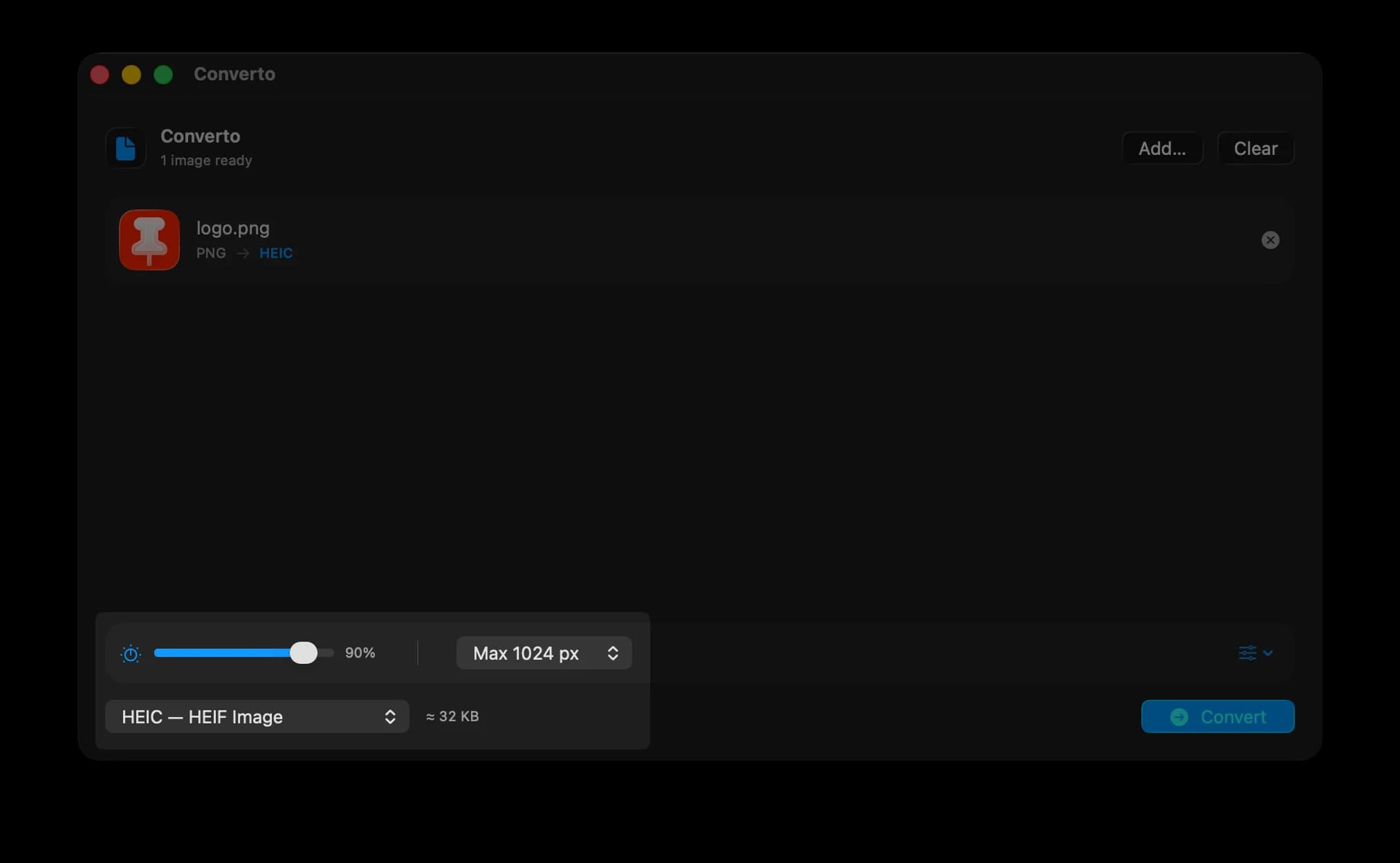 Converto presets demo