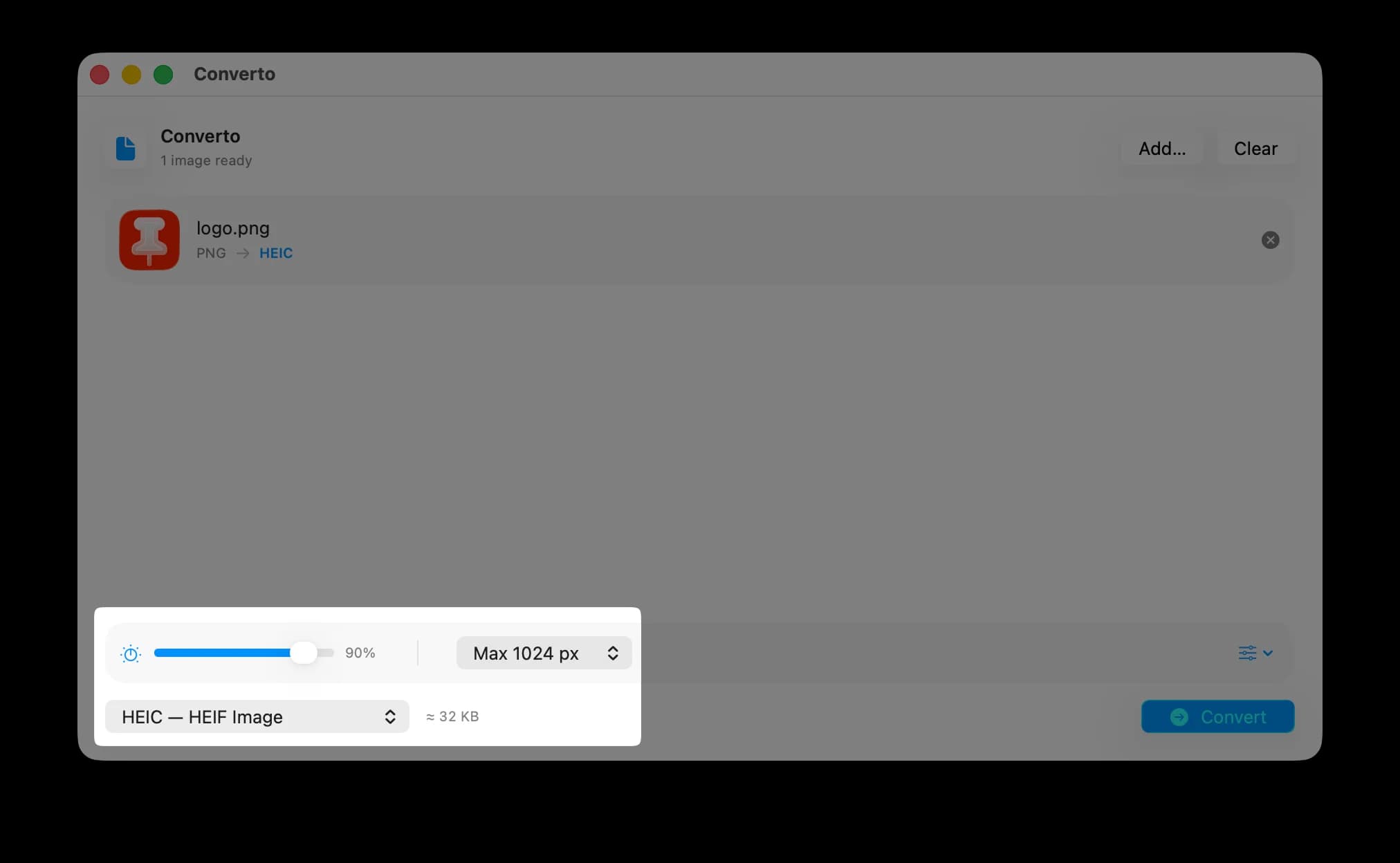 Converto presets demo